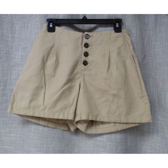 INC International Concepts INC Women’ High Rise Button Fly Shorts, Toasted Twine - Picture 5 of 6